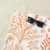 Tropische zeester en koraal patroon strandlaken (In situ)