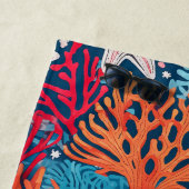 Tropische zeester en koraal patroon strandlaken (In situ)