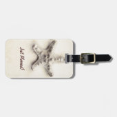 Tropische zeester is getrouwd met Travel bagagelab Bagagelabel (Voorkant horizontaal)