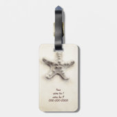 Tropische zeester is getrouwd met Travel bagagelab Bagagelabel (Achterkant verticaal)