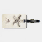 Tropische zeester is getrouwd met Travel bagagelab Bagagelabel (Achterkant horizontaal)