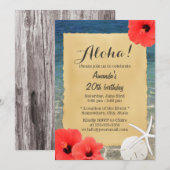 Tropische Zeester Strand Bloemrijke Verjaardagsfee Kaart (Voorkant / Achterkant)