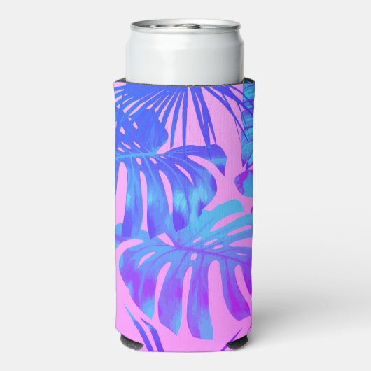 Tropische zeesterren strand vrijgezellenfeest seltzer blikjeskoeler (Seltzer Achterkant)