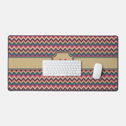 Tropische zigzag bureaumat (Keyboard & Muis)