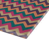 Tropische Zigzag Glas Snijplank (Hoek)