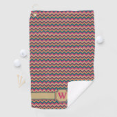Tropische zigzag golfhanddoek (Insitu)