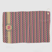 Tropische zigzag golfhanddoek (Horizontaal)