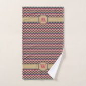 Tropische zigzag handdoek set (Handdoek)