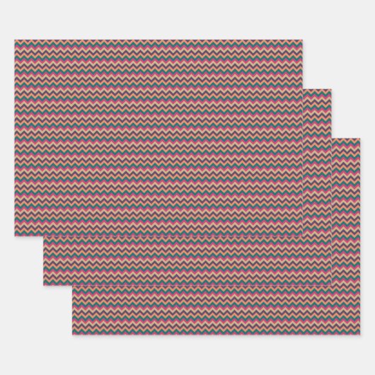 Tropische Zigzag Inpakpapier Set Vel (Set)