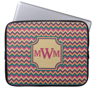 Tropische Zigzag Laptophoes Laptop Sleeve