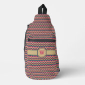 Tropische Zigzag Sling Bag (Voorkant)