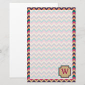 Tropische Zigzag Stationery Briefpapier (Voorkant / Achterkant)