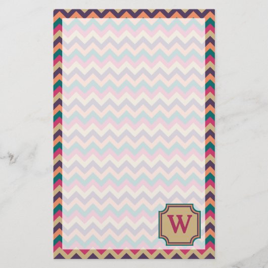 Tropische Zigzag Stationery Briefpapier (Voorkant)