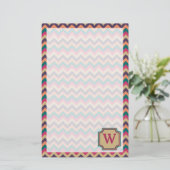 Tropische Zigzag Stationery Briefpapier (Staand voorkant)
