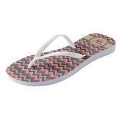 Tropische Zigzag-Teenslippers Teenslippers (Schuin)