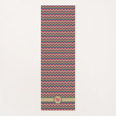 Tropische zigzag yoga mat (Voorkant)