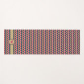 Tropische zigzag yoga mat (Voorkant (horizontaal))