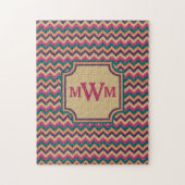 Tropische zigzagpuzzel legpuzzel (Verticaal)