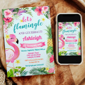 Tropische zomer 1e verjaardag uitnodiging