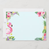 Tropische zomer 2e verjaardag foto uitnodiging (Achterkant)