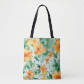 Tropische zomer achtergrond textuur tote bag (Voorkant)