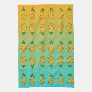 Tropische Zomer Ananas Keukenhanddoek