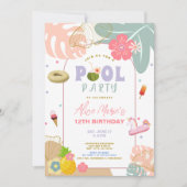 Tropische zomer ananas strand verjaardag kaart (Voorkant)