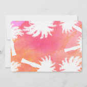 Tropische zomer Bat Mitswa nodigt uit Kaart (Achterkant)