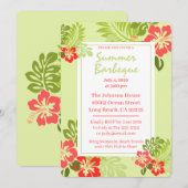 Tropische zomer BBQ Kaart (Voorkant / Achterkant)