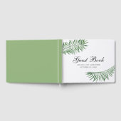 Tropische zomer bruiloft. Groene exotische botanis Gastenboek (Volledig)