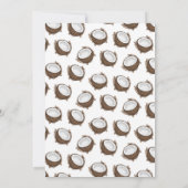 Tropische zomer bruin-kokokospatroon kaart (Achterkant)