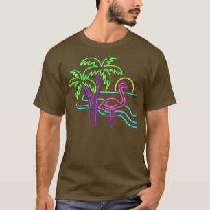 Tropische zomer cadeau Exotische roze flamingo T-shirt