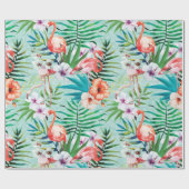 Tropische zomer cadeaupapier (Vlak)