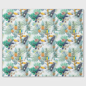 Tropische zomer cadeaupapier (Vlak)