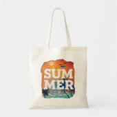 Tropische zomer exotische zonsondergang tote bag (Voorkant)