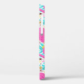 Tropische zomer flamingo: heldere patroonelementen Case-Mate iPhone case (Achterkant / Links)
