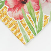 Tropische zomer fleece deken (Hoek)