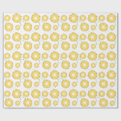 TROPISCHE ZOMER FRUIT ananas Slice patroon Cadeaupapier (Vlak)
