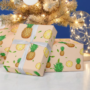 TROPISCHE ZOMER FRUIT ananas Slice patroon Cadeaupapier