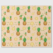 TROPISCHE ZOMER FRUIT ananas Slice patroon Cadeaupapier (Vlak)