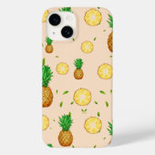 TROPISCHE ZOMER FRUIT ananas Slice patroon Case-Mate iPhone Case (Achterkant)
