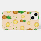 TROPISCHE ZOMER FRUIT ananas Slice patroon Case-Mate iPhone Case (Achterkant (horizontaal))