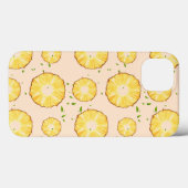 TROPISCHE ZOMER FRUIT ananas Slice patroon Case-Mate iPhone Case (Achterkant (horizontaal))