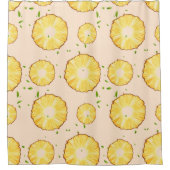 TROPISCHE ZOMER FRUIT ananas Slice patroon Douchegordijn (Voorkant)