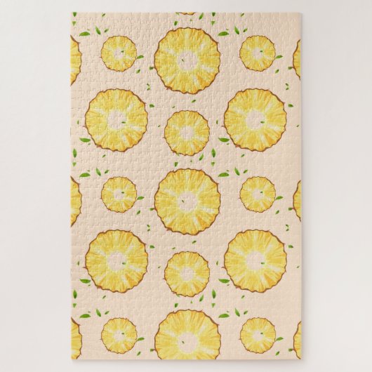 TROPISCHE ZOMER FRUIT ananas Slice patroon Legpuzzel (Verticaal)