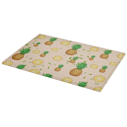 TROPISCHE ZOMER FRUIT ananas Slice patroon Snijplank (Hoek)