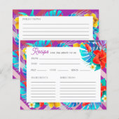 Tropische zomer Fuchsia Vrijgezellenfeest Recept K (Voorkant / Achterkant)