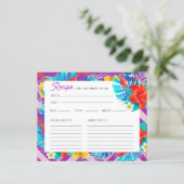 Tropische zomer Fuchsia Vrijgezellenfeest Recept K (Staand voorkant)