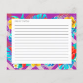 Tropische zomer Fuchsia Vrijgezellenfeest Recept K (Achterkant)