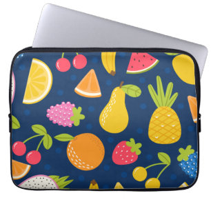 Tropische zomer golven strandfeest patroon laptop sleeve